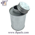 Винт кръг калай кант за лепило