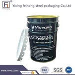 5 галони стоманени кофички с капак за химикали, боя