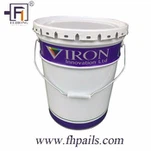 Стоманена кофа от 5 галона за химикали за боя